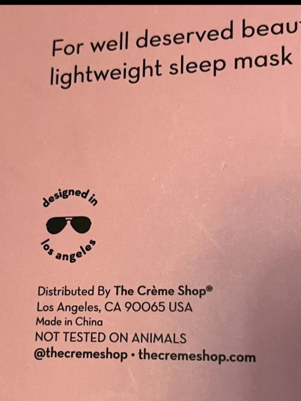 The Creme Shop Disney Minnie Mouse Snug Sleep Mask